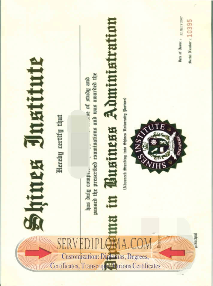 How to Make a Fake Shines Institute Diploma: Step-by-Step Guide - 专业证书