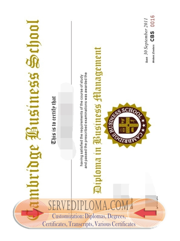 Is It Possible to Buy a Fake Cambridge Business School Diploma? - 专业证书