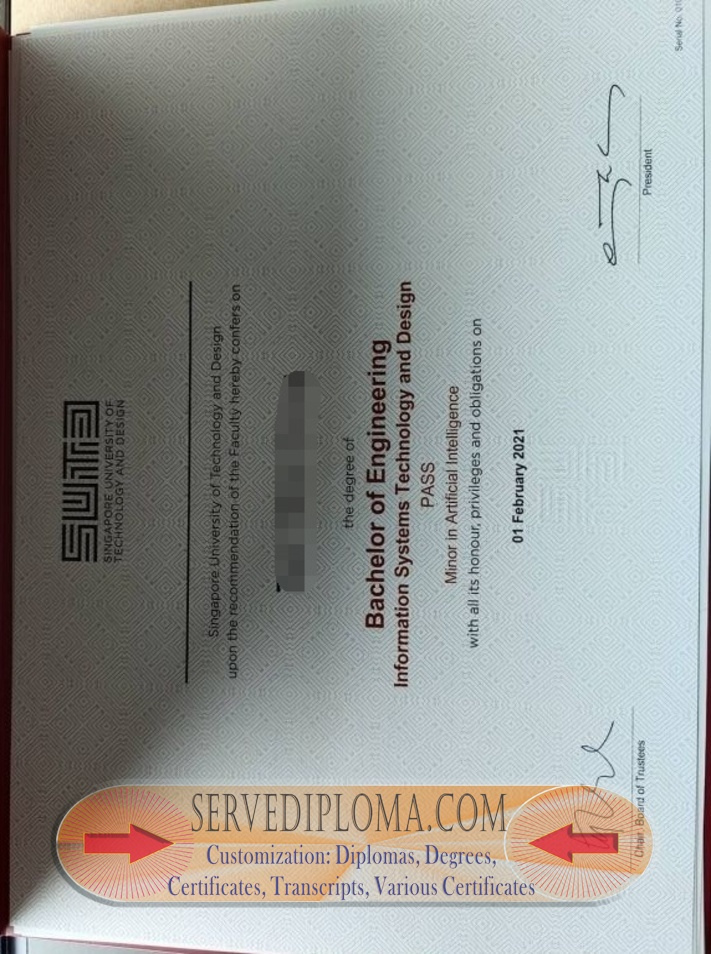 Where to Order a Fake Singapore University of Technology and Design Diploma? - 专业证书
