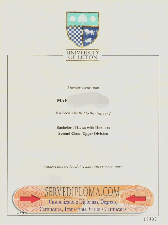 Buy Fake University of Luton Degree: Is It Worth the Risk? - 专业证书
