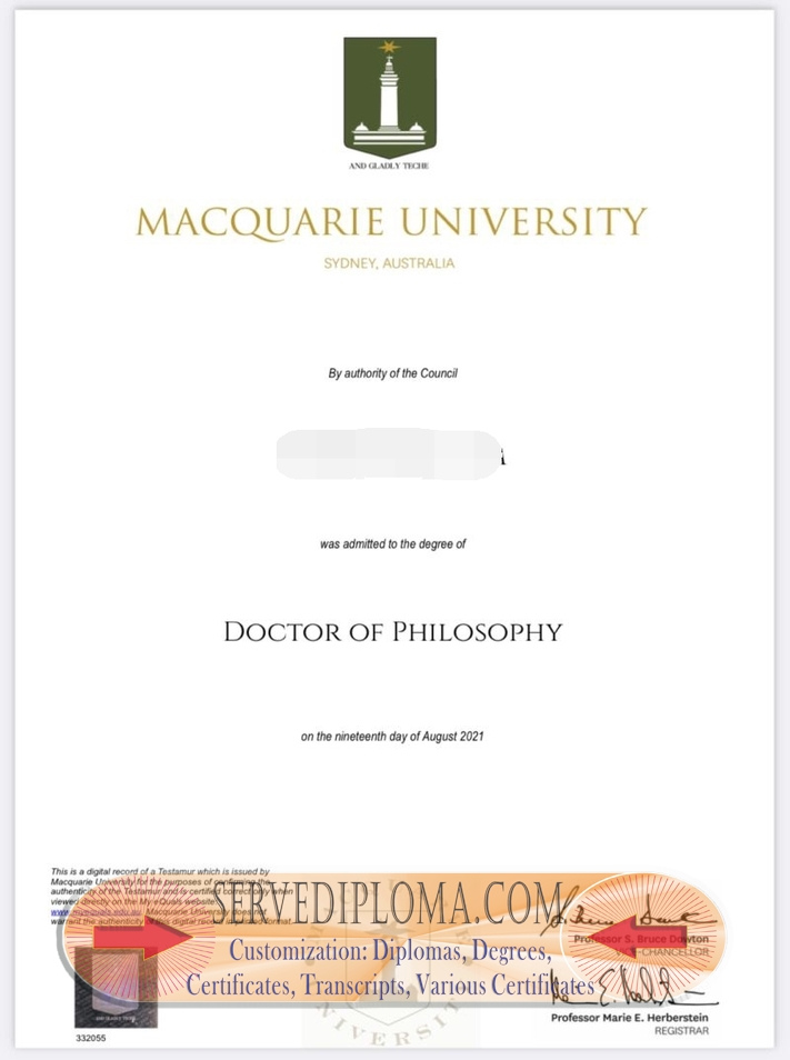 Buy Online Macquarie University Degree: Your Gateway to Success - 专业证书