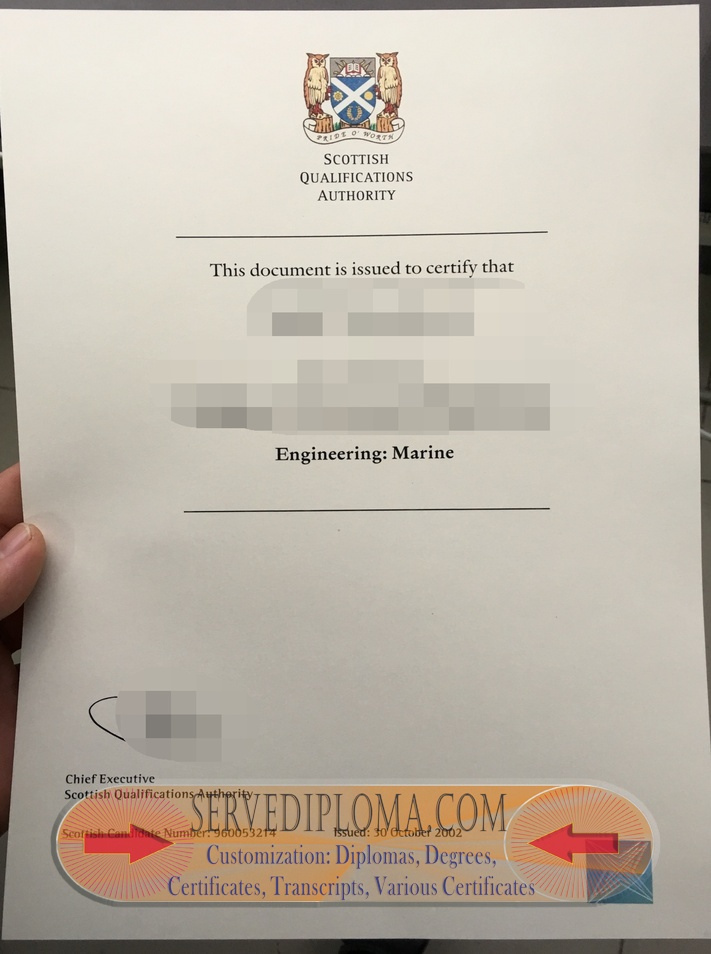 How to Copy a Fake Scottish Qualifications Authority (SQA) Diploma - 专业证书