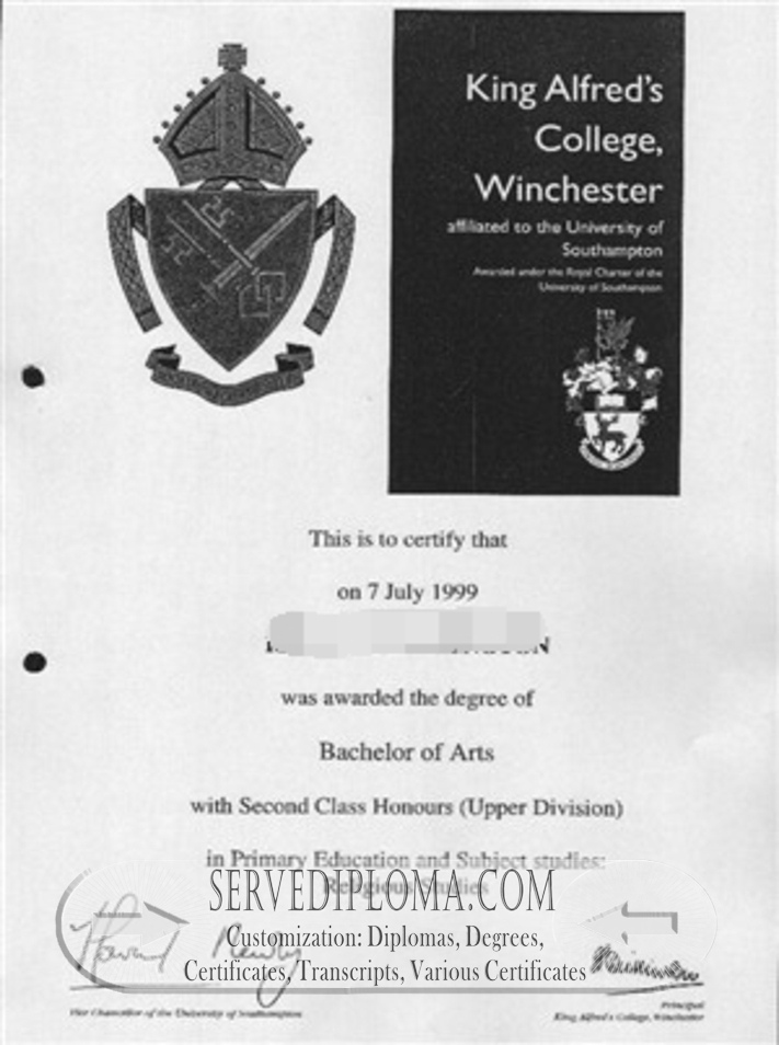 How to Buy a King Alfred’s College Winchester Degree: A Comprehensive Guide - 专业证书