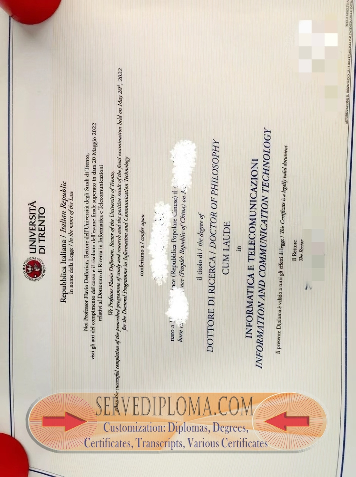 How Buy University of Trento Diploma: Step-by-Step Guide - 专业证书