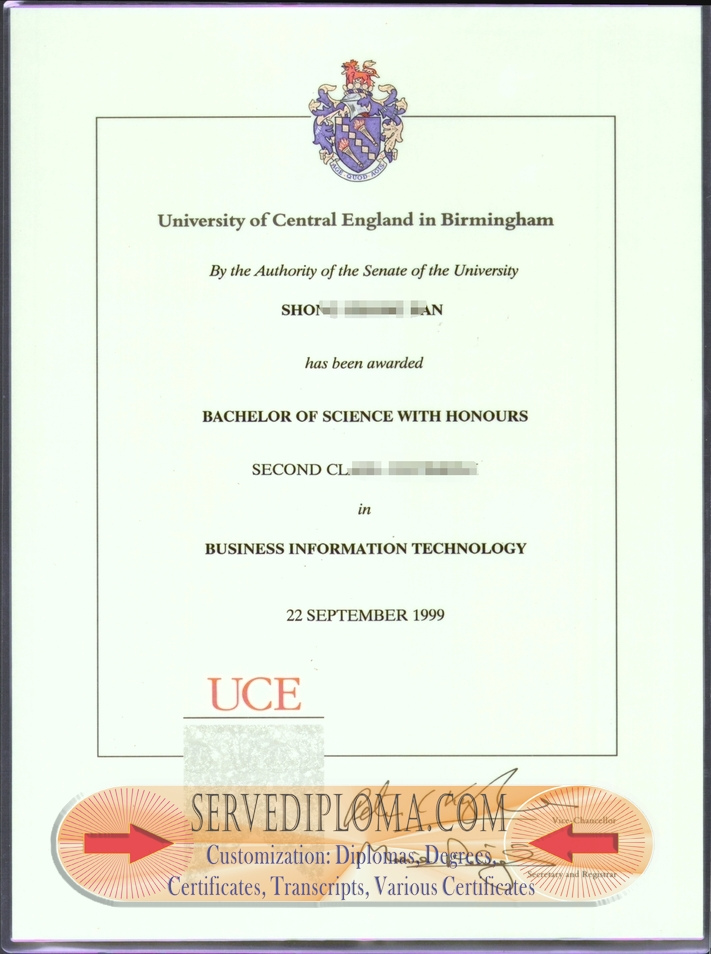 How Fast to Buy a Fake University of Central England (UCE) in Birmingham Degree? - 专业证书