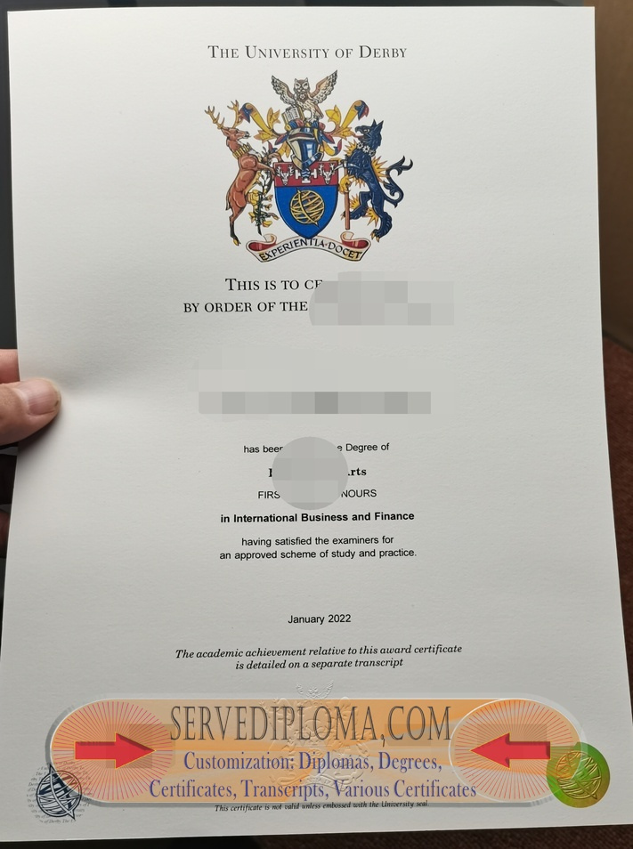 How Fast Can You Get a Fake University of Derby Degree? - 专业证书