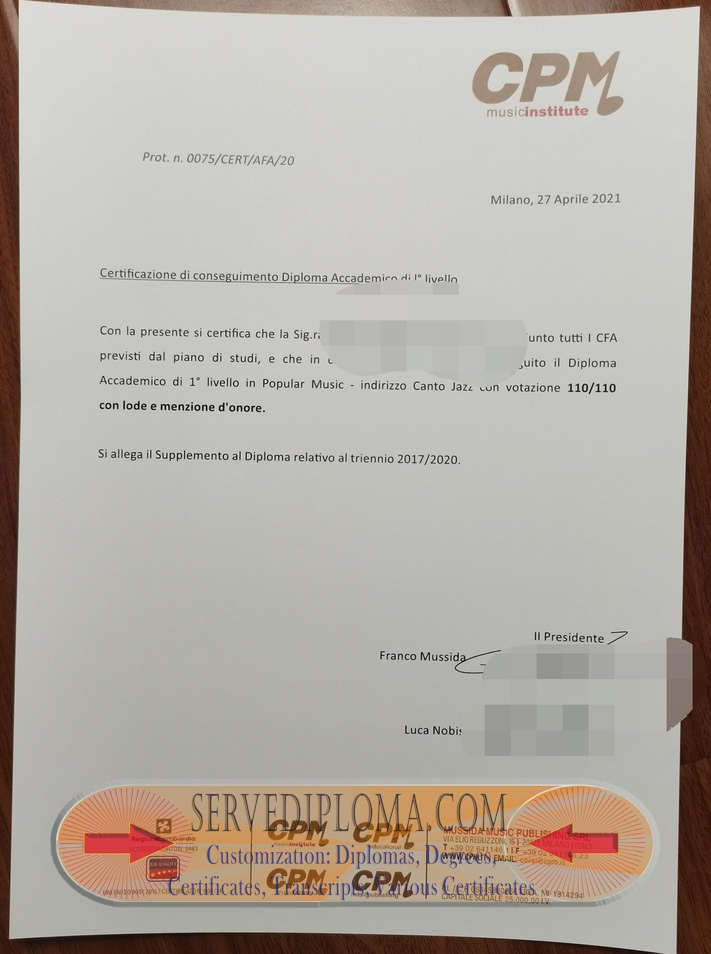 How to Buy a Fake CPM Music Institute Diploma: A Step-by-Step Guide - 专业证书