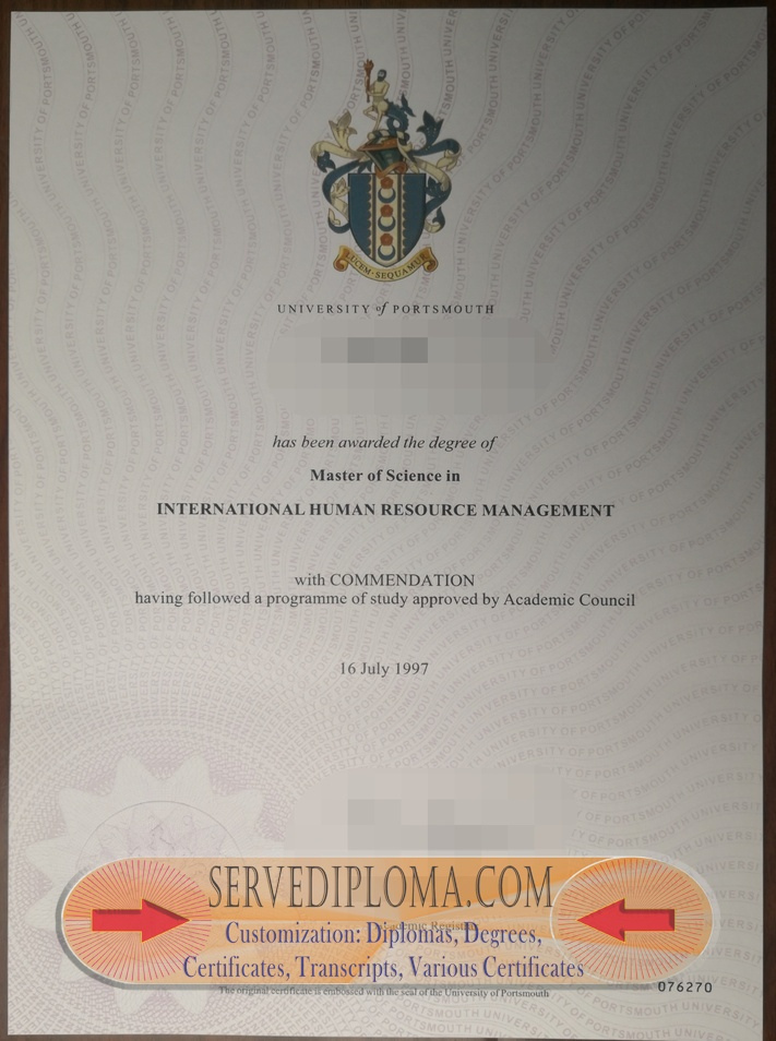 How to Buy a Fake University of Portsmouth Diploma: A Step-by-Step Guide - 专业证书