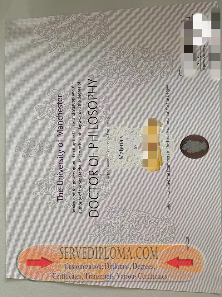 How to Create a Fake The University of Manchester (UoM) Degree - 专业证书