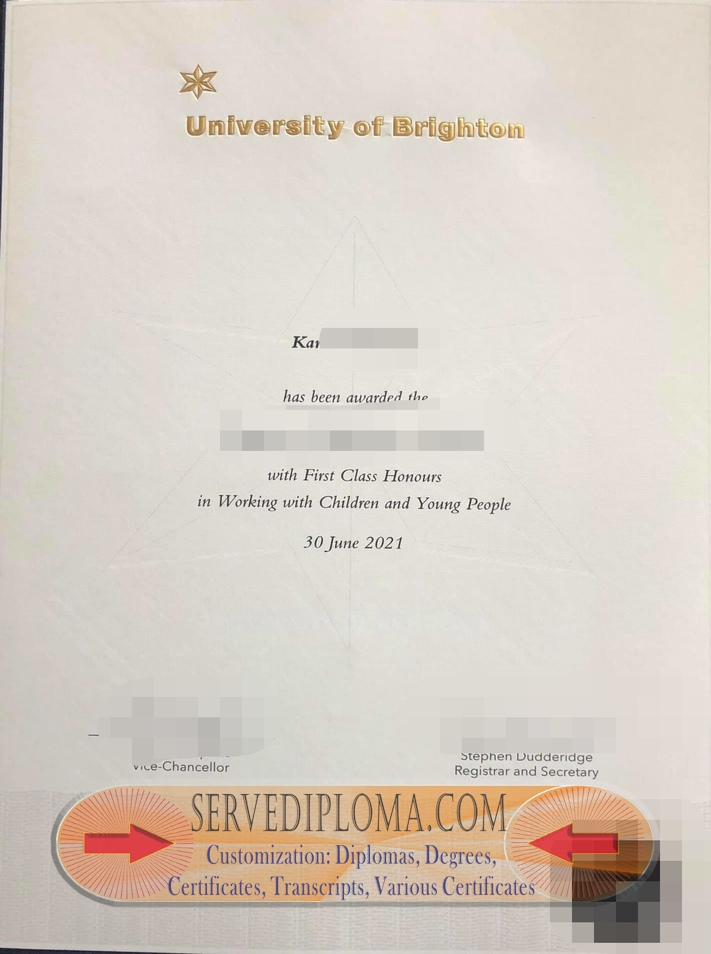 How to Make a Fake University of Brighton Diploma: Step-by-Step Guide - 专业证书