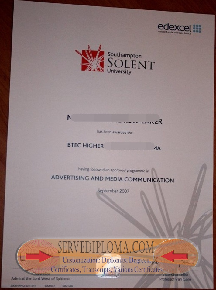 Order Your Solent University Diploma: Step-by-Step Guide - 专业证书