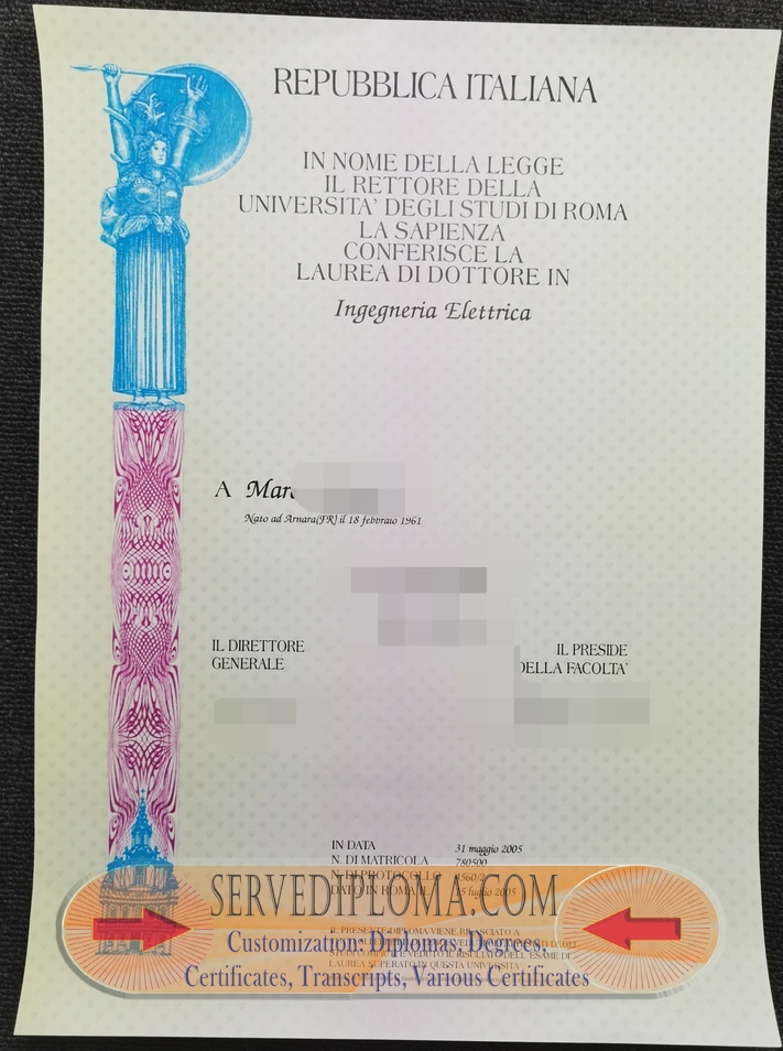 Possible to Buy Fake Sapienza University of Rome Diploma? - 专业证书