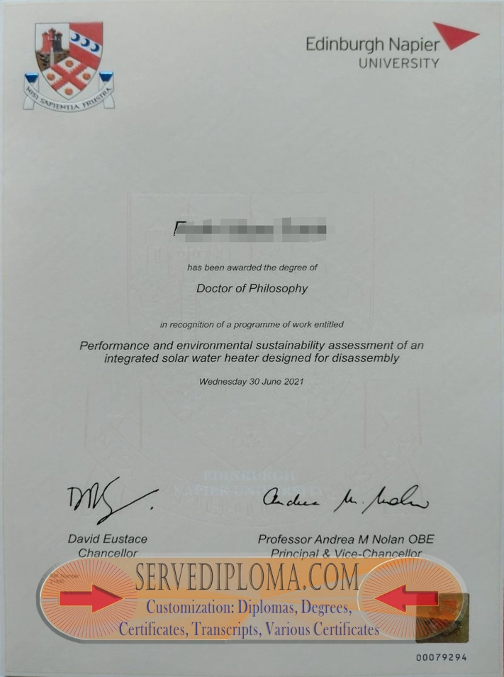 Is It Possible to Buy a Fake Edinburgh Napier University Diploma? - 专业证书
