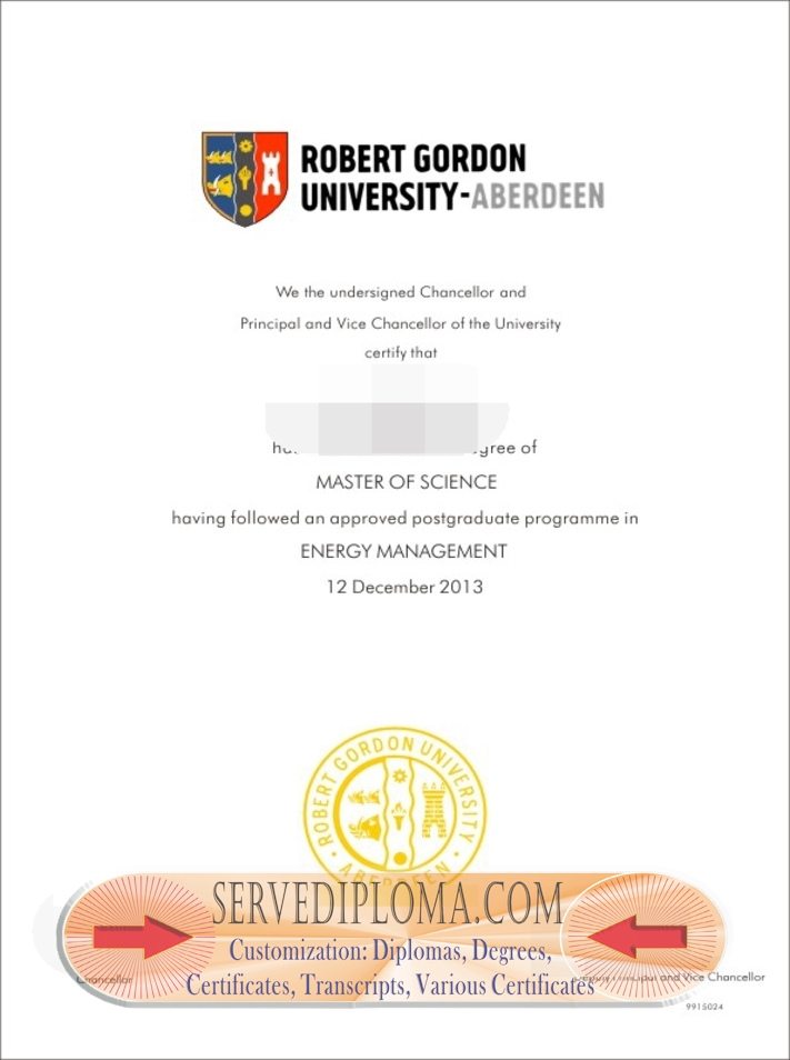 Purchase Fake Robert Gordon University Degree: What You Need to Know - 专业证书