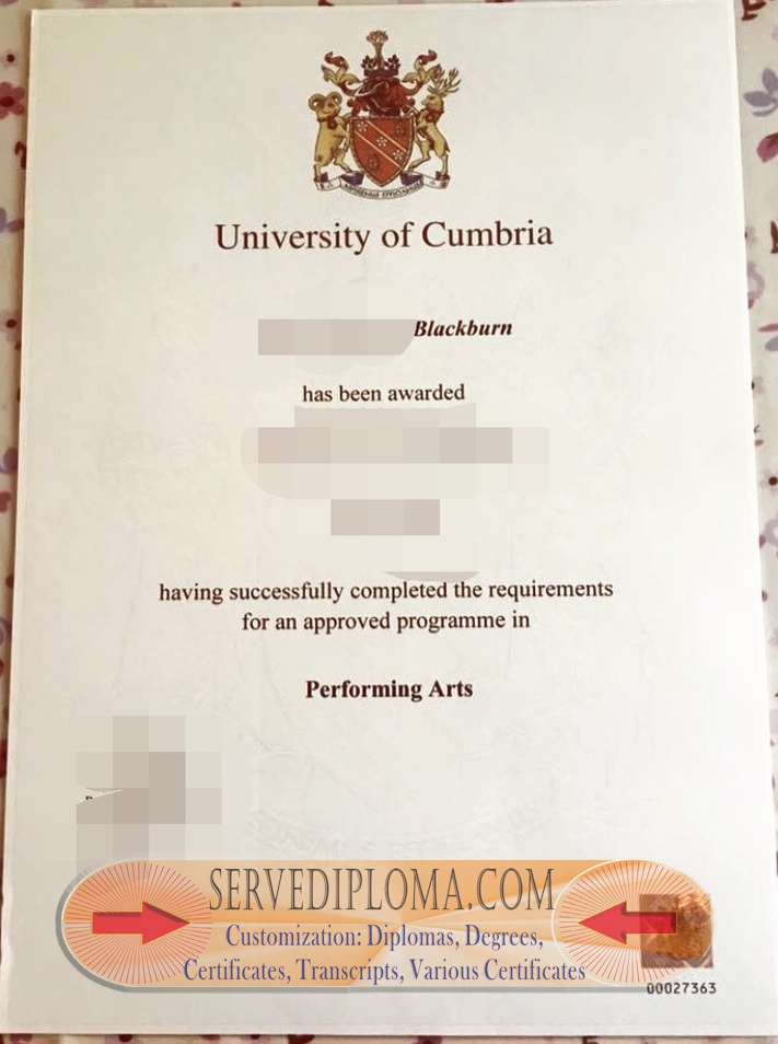 Purchase Phony University of Cumbria Diploma: What You Need to Know - 专业证书
