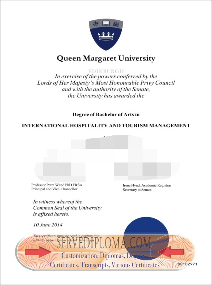 Replica Queen Margaret University Diploma: Your Key to Academic Success - 专业证书