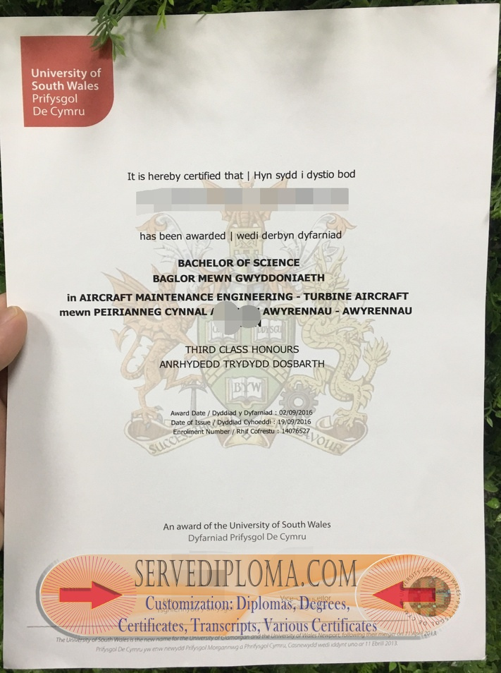 The Steps to Buy a Fake University of South Wales Degree - 专业证书