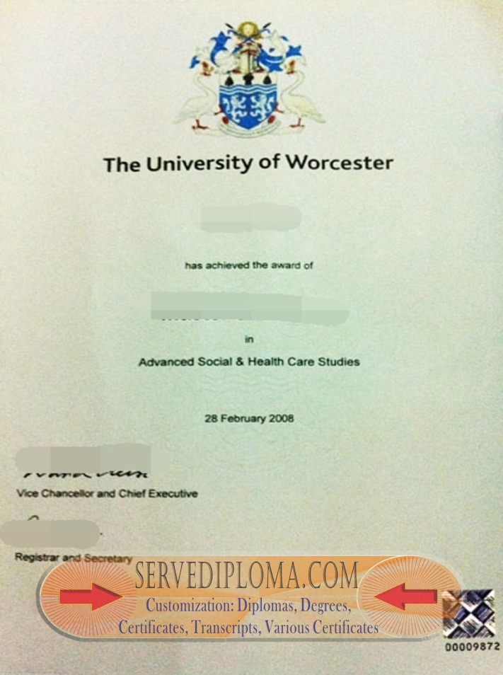 The Steps to Buy a Fake University of Worcester Degree - 专业证书