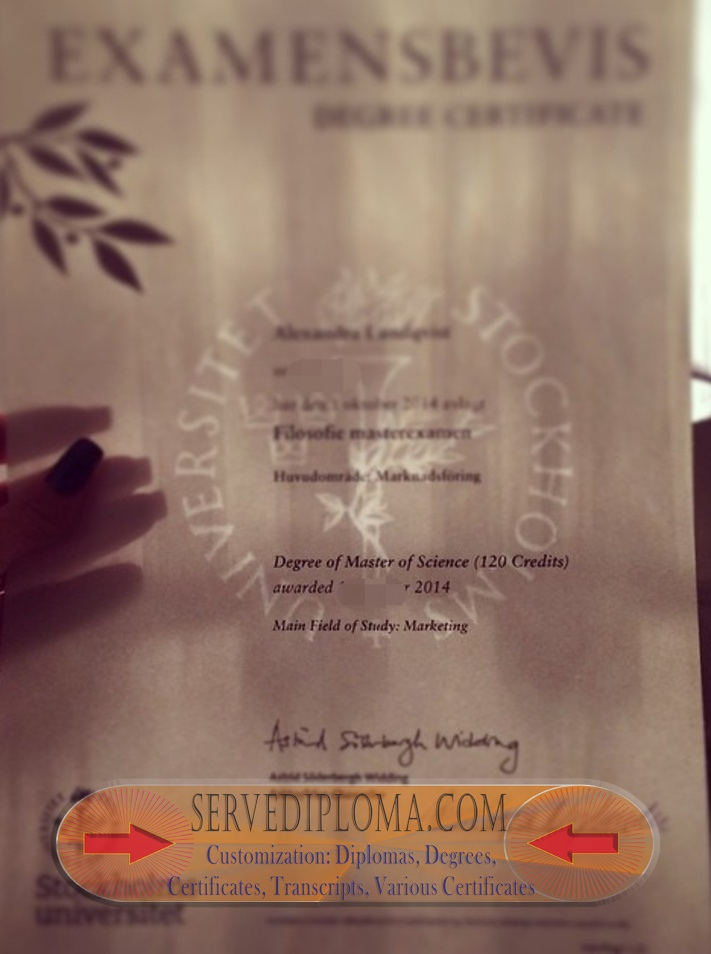Where to Order Fake Stockholm University Diploma: Top 5 Reliable Websites - 专业证书