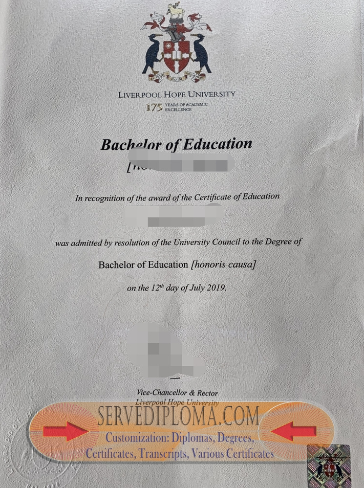 Where to Purchase a Fake Liverpool Hope University Diploma: A Buyer's Guide - 专业证书