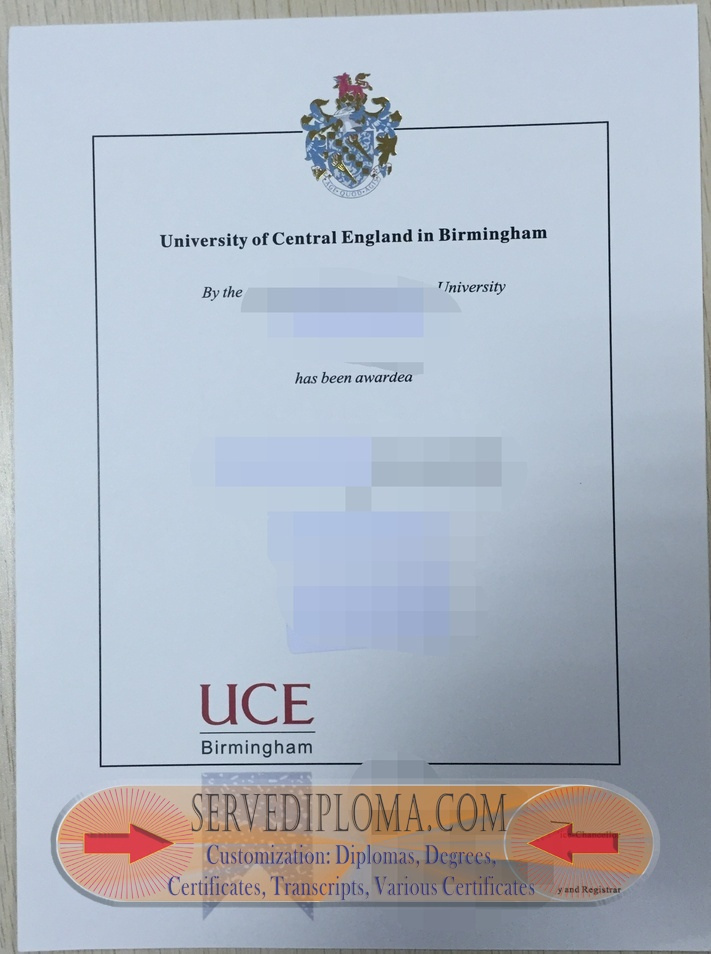 Where to Purchase a Fake University of Central England (UCE) Diploma - 专业证书